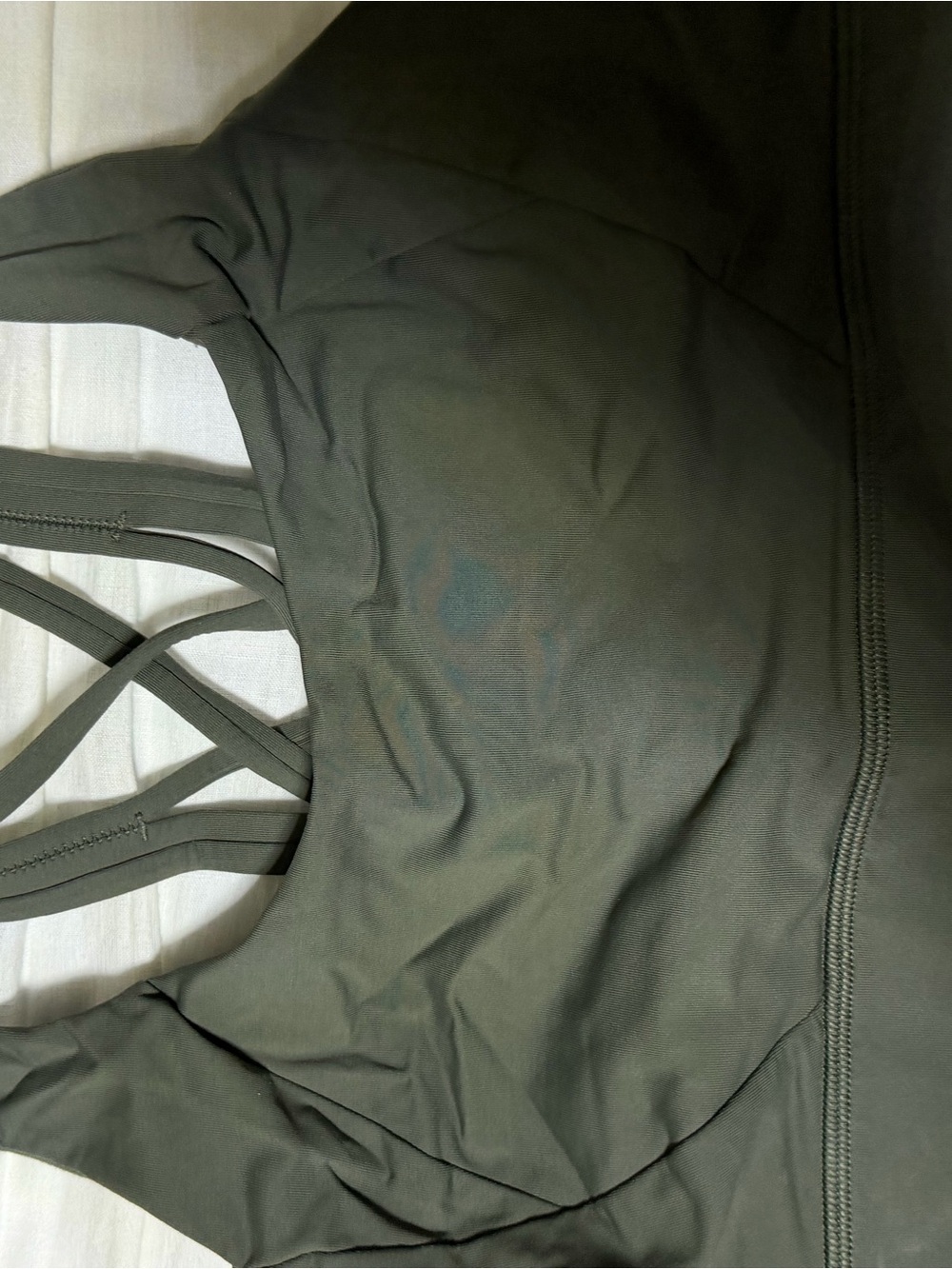 Lululemon  sport bra Olive Green Sports Bra size 8